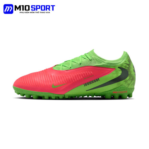 Nike Phantom 6 Low Pro TF Erling Haaland - IH1788 - 603 - Đỏ Xanh Lá 02