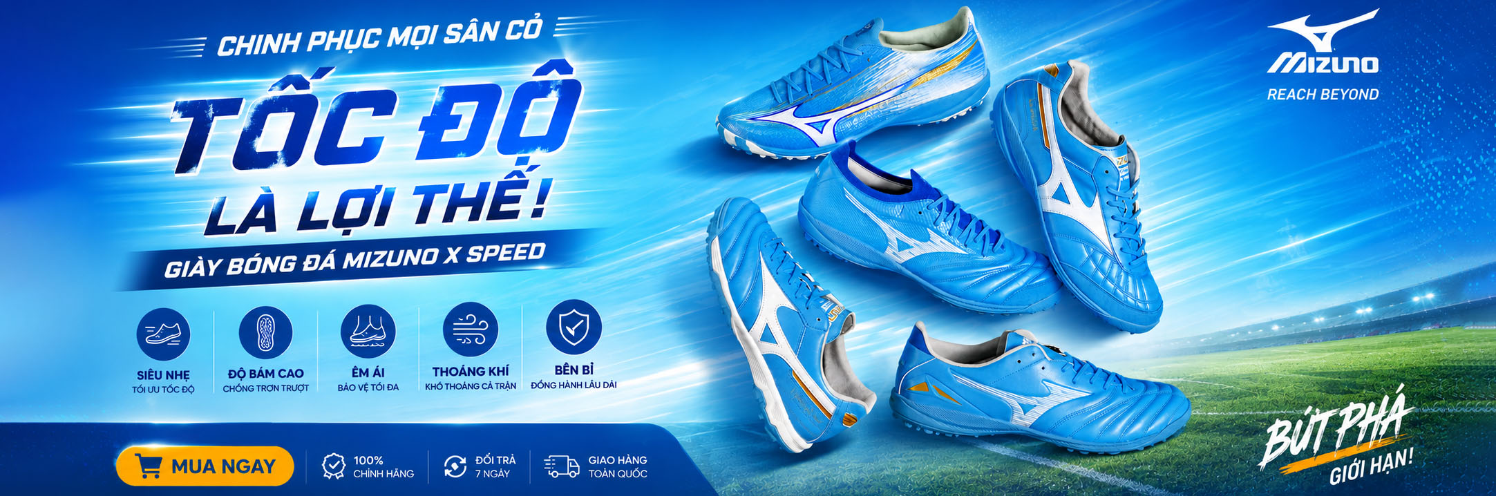 banner giay bong da mizuno 10